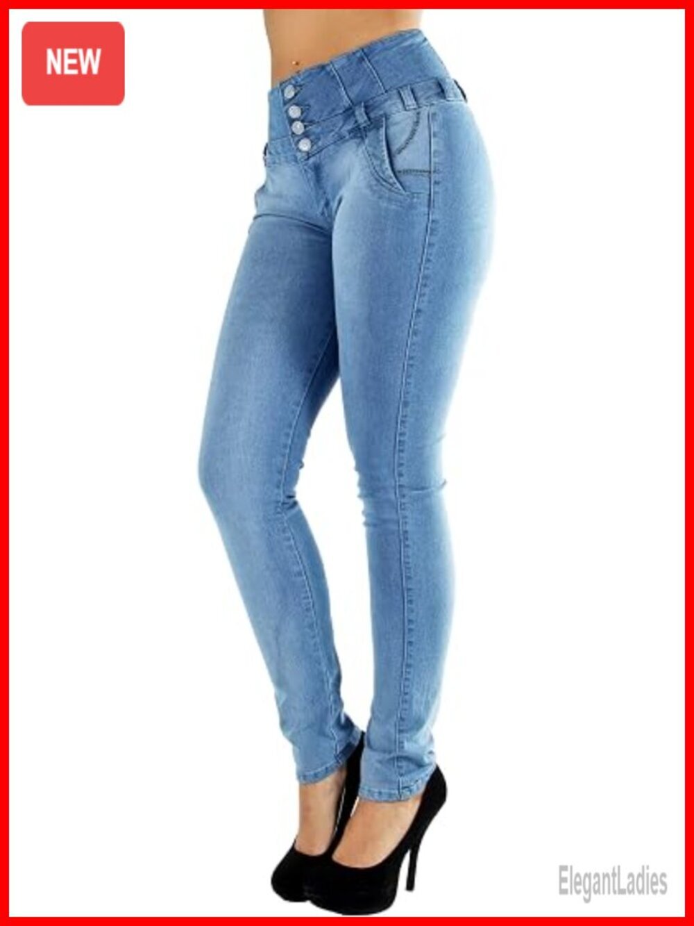 High Waist Butt Lift Levanta Cola Skinny Jeans Colombian Design